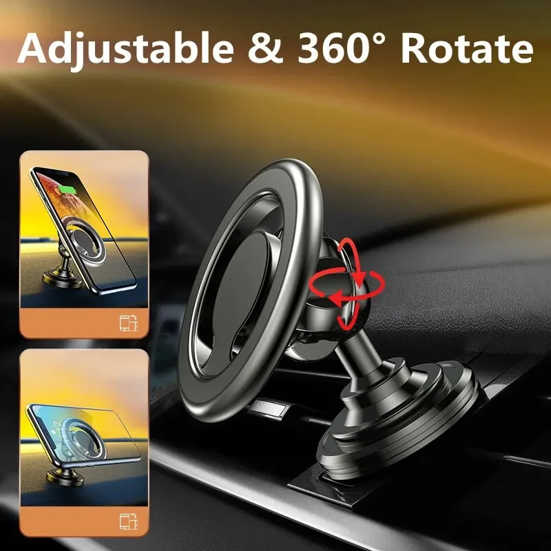 Magnetic Car Phone Holder Stand Magnet Car Mount Support GPS Mobile Bracket in Car For Macsafe iPhone 15 14 13 12 Samsung Xiaomi - Image 4