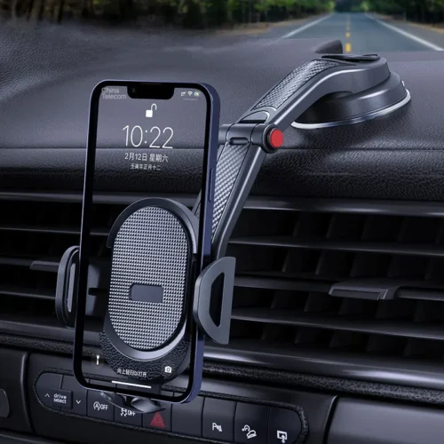 2026 New Universal Sucker Car Phone Holder Windshield Car Dashboard Mobile Cell Support Bracket For iPhone15 14 13 Xiaomi Samsun