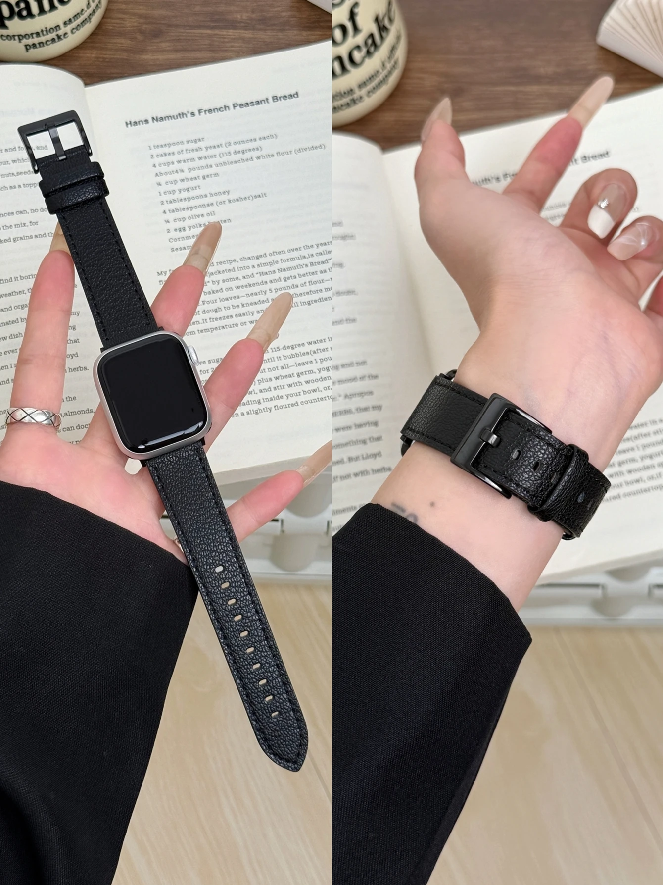 Leather Loop Apple Watch Band with Elegant Design for Women in Multiple Sizes - Image 5