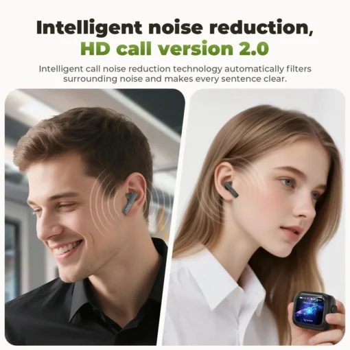 Bluetooth V6 TWS Earphones with AI Translator and Noise Reduction for Sports Enthusiasts - Image 3