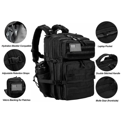 Tactical Backpack with Waterproof Material and Adjustable Sizes for Men and Women - Image 5