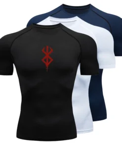 Summer Sports Tops Quick Dry Men's Compression Shirt Short Sleeve Second Skin Gym Workout Short Fitness Running T-Shirt Men Wear