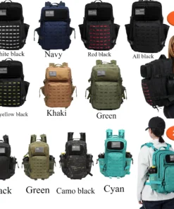 Alternative view of 25L/50L Tactical Backpack Bag Hunting MOLLE Backpack GYM For Men EDC Outdoor Hiking Rucksack Witch 2 Bottle Holders