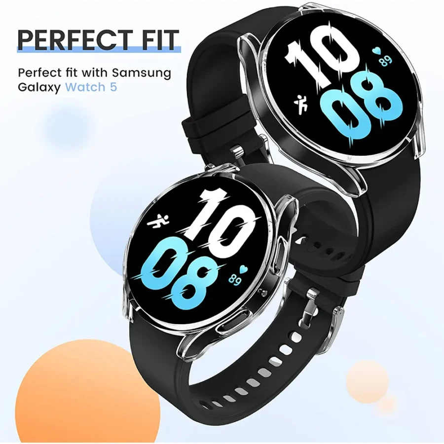 Watch Case for Samsung Galaxy Watch 4/5/6/7 40mm 44mm Screen Protector TPU All-Around Bumper Protective Cover ,Easy to install - Image 5