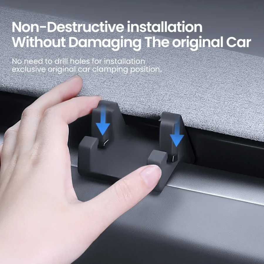 YZ For Tesla Model 3 Y Highland Juniper Car Phone Holder Air Vent Clip Mobile Cell Phone Stand In Car Liquid Silicone Air Outle - Image 6