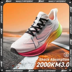 Xtep 2000km 3.0 Lightweight Running Shoes with Cushioning for Men, Wear-Resistant for Jogging and Training