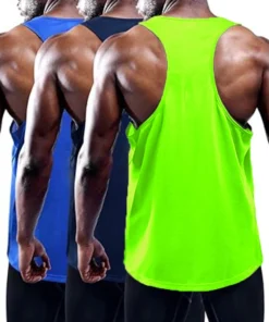Running Tank Top Men Summer Sport Gym Vest Quick Dry Training Tanktop Workout Singlets Man Fitness Bodybuilding Sleeveless Shirt