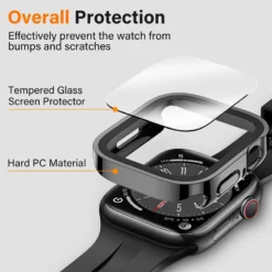 Alternative view of Glass Case with Screen Protector for Apple Watch 42-49mm Models