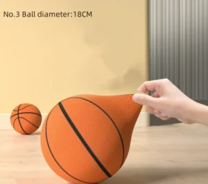 Indoor Silent Basketball with Soft High Elastic Foam for Quiet Sports Activities - Yellow 3
