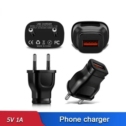 5V 1A USB Wall Charger Power Adapter with Compact Design for Mobile Devices - Image 5