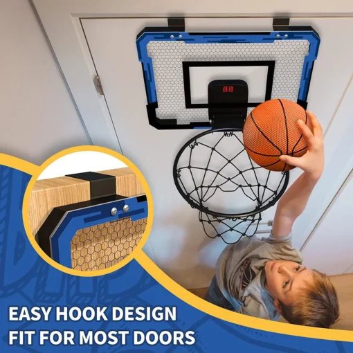 Wall-mounted Mini Basketball Hoop Set for Indoor Training and Outdoor Games for Kids - Image 5