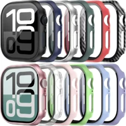 Alternative view of Tempered Glass Screen Protector for Apple Watch 46mm 42mm 49mm 45mm 41mm 44mm with Scratch and Impact Protection