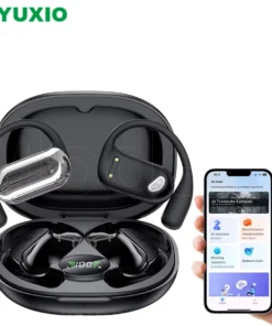 UYUXIO Real Time Translator Headphones AI Language Translation Earbuds 144 Languages & Accents 3 in 1 OWS Ear Buds for Business