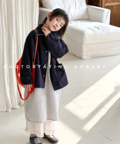 Alternative view of Cotton Coat Cute Casual Simple and All-match Autumn 2025 New Fashion Korean Cotton Coat Kids Clothes