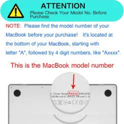 Alternative view of Ultra Thin Hard Shell Case with Durable Protection for MacBook Air 13" and 15.3"