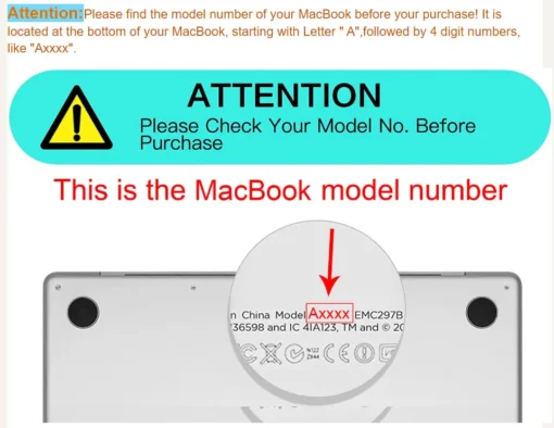 Laptop Case with Hard Cover for MacBook Air/Pro 11-16 Inch, Ideal for Students and Professionals - Image 4