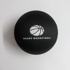 Black Silent Basketball with Fabric Cover for Noiseless Indoor Dribble Training for Adults and Children