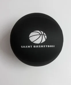 Black Silent Basketball Fabric Cover Ball 29.5inch Adults/28.9inch Children Noiseless Indoor Basketball Quietly Dribble Training