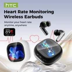 Bluetooth Earbuds with Heart Rate Monitoring and AI Translation for Extended Use