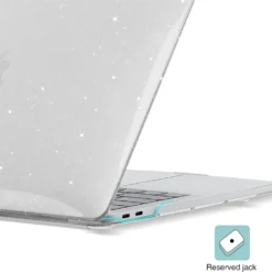 Alternative view of Glitter Laptop Case for MacBook Air 13.6 M4 and Pro 13 M1 M2 14 M4 16 with Sparkly Clear Cover