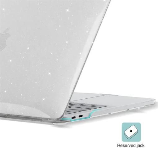 Glitter Laptop Case for MacBook Air 13.6 M4 and Pro 13 M1 M2 14 M4 16 with Sparkly Clear Cover - Image 2