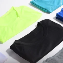 Alternative view of Quick Dry Running Shirts for Men - Oversized Short Sleeve Gym and Fitness T-Shirt