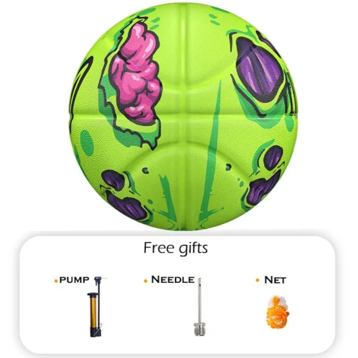 Veidoorn Premium Green Rubber Basketball with 3-Layer Anti-Slip Grip for Indoor/Outdoor Use - Image 6