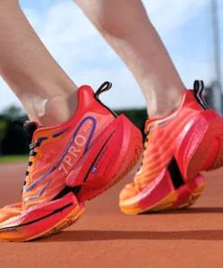 Alternative view of New Men's Carbon Plate Sneakers Outdoor Soft Sole Mesh Sports Shoes Running Shoes Light Anti-Slip Casual Couple Tennis Shoes