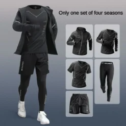 Alternative view of Men's Tracksuit with Quick-Dry Technology for Running and Fitness