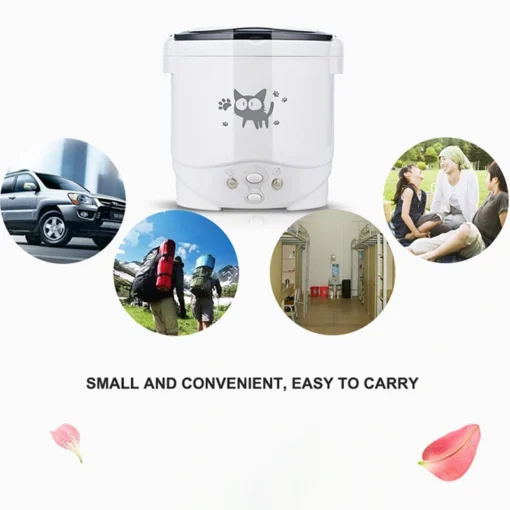 Portable Rice Cooker with Dual Power Options for Car and Home Use - Image 5