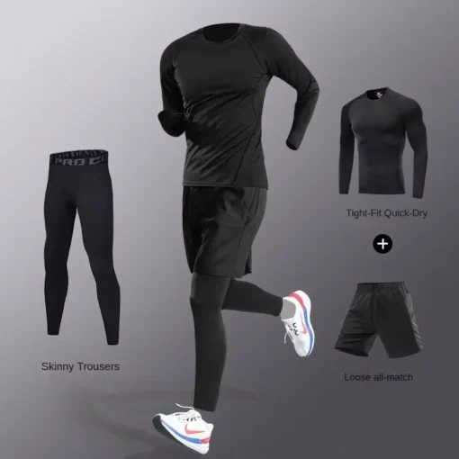Men's Tracksuit with Quick-Dry Technology for Running and Fitness - Image 5
