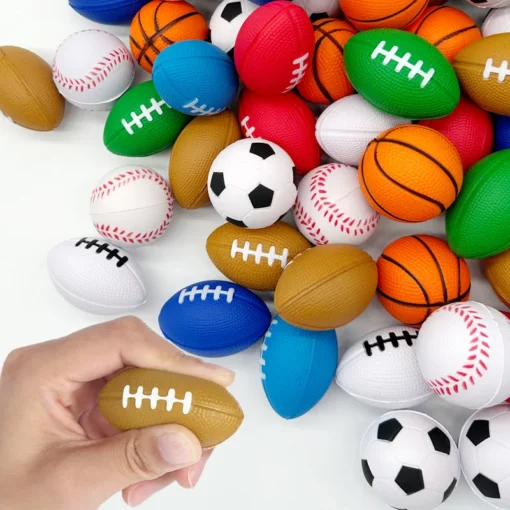Mini Toy Stress Ball Set with Basketball and Soccer Design for Kids and Sports Enthusiasts - Image 7
