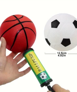 Alternative view of Mini 5" Inflatable Basketball Football Rugby Toy Small Patting Ball Outdoor Sports Throwing Games Christmas Birthday Gift JXB