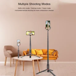 Alternative view of Wireless Selfie Stick Tripod with Extendable Height for Smartphones