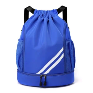 Basketball Backpack with Waterproof Design for Outdoor Sports and Travel - Blue