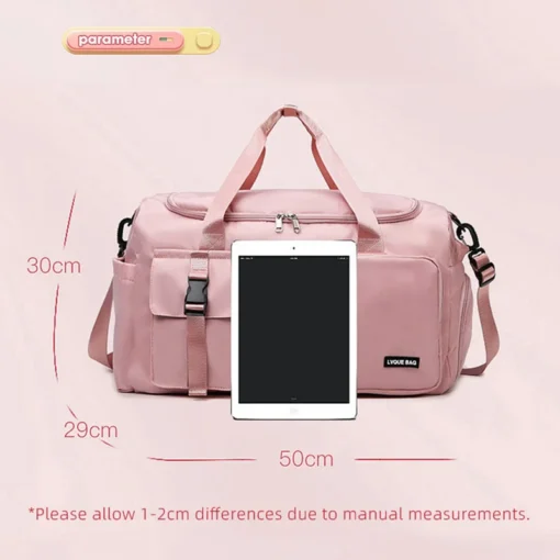 Sports Gym Bag with Dry Wet Storage for Women - Ideal for Swimming and Travel - Image 6