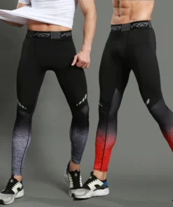 Alternative view of Mens Compression Pants Quick Dry Fit Sportswear Running Tights Men Legging Fitness Training Jogging Pants Sport Gym Leggings