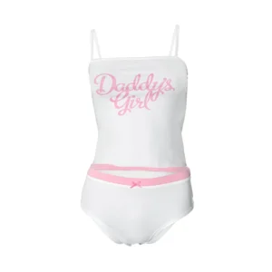 Camisole and Panties Set - Stretch Fabric - Stylish Beach Wear for Women - Pink, L