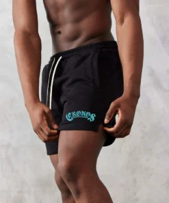 Alternative view of CRONOS Men's Shorts Gym Sports Fitness and Leisure Cotton Shorts Outdoor Running Basketball Training Jogging Exercise Bottoms