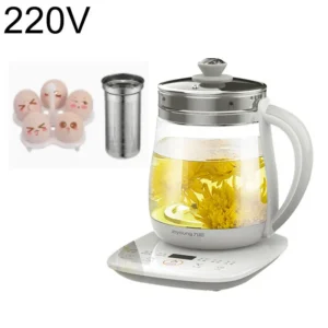 Multi-Functional Glass Tea Pot with Steamer Function for Brewing Tea and Cooking Desserts