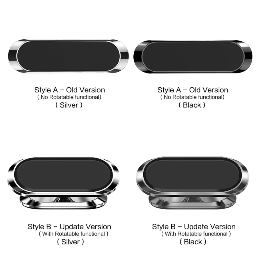 STONEGO Metal Magnetic Phone Holder 360 rotating Car Phone Holder Stand Zinc Alloy Magnet Car Support Mount cellphone holder - Image 6