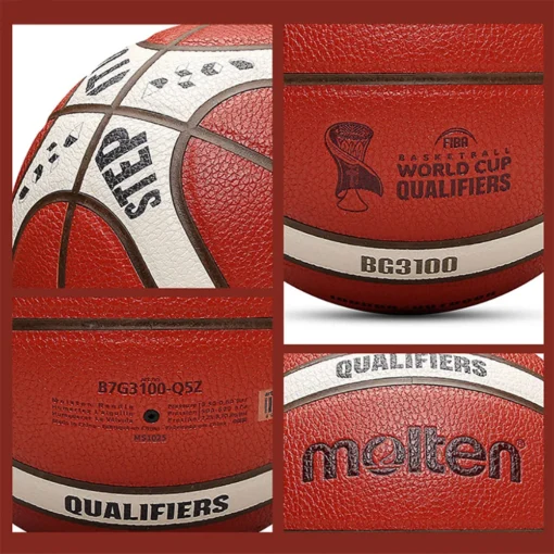Molten Basketball Size 7 Wear Resistant PU High Quality Indoor Outdoor Training for Men - Image 4