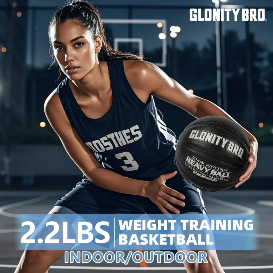 Weighted Training Heavy Basketball 2.2LBS Size 6-28.5''Indoor&Outdoor For Youth&Women Improving Handling Dribbling&Passing Skill - Image 2