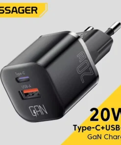 Essager 20W GaN USB Type C Charger PD Fast Charge Phone QC 3.0 Quick Chargers For iPhone 14 13 12 11 Pro Max Mini iPad Charging