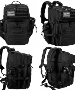 Alternative view of LHI 45L/35L/25L Tactical Backpack for Men and Women Waterproof Athlete Gym Outdoor Bag Travel Hiking Rucksack with Bottle Holder