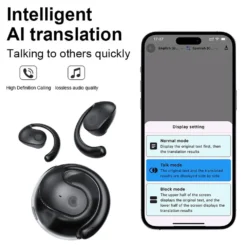 Wireless Bluetooth Earbuds with 99% Voice Translation Accuracy for Travel and Business