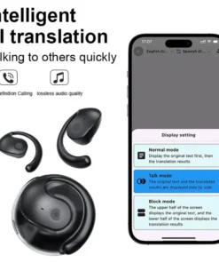 Wireless BT AI Translation Earbuds 99% Accuracy 144 Languages Smart Voice Translator Translator Device for Travel and Business