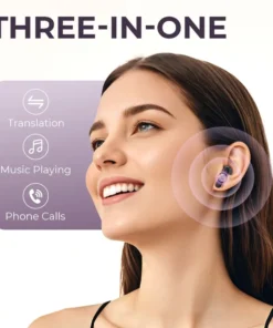 Alternative view of Real Time Translators Headphones with Touch Screen 144 Languages Translation Bluetooth 5.4 Earbuds Noise Cancelling Headset