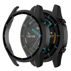Alternative view of Tempered Glass Case for Huawei Watch GT2 46mm with Full Coverage Bumper Screen Protector