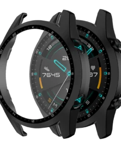 Alternative view of Tempered Glass Case For Huawei Watch GT2 46mm Cover Full Coverage Bumper Screen Protector For Huawei Watch GT 2 46mm Shell
